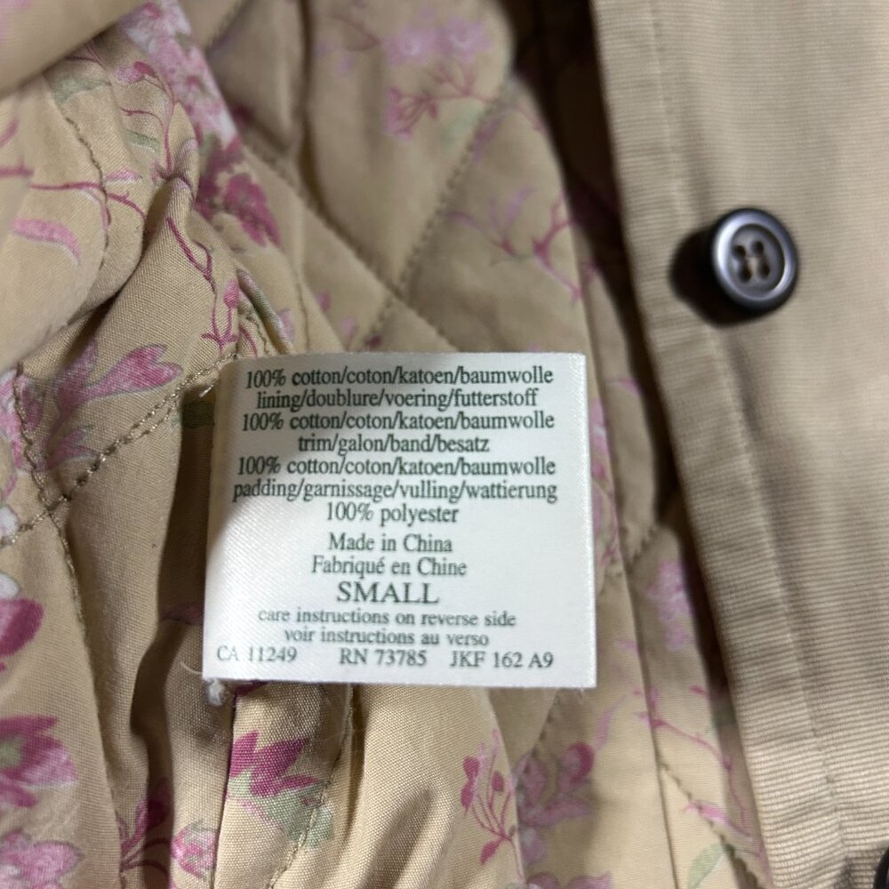 Vintage Barn Coat Jacket Women Size S Beige Corduroy Collar Chore Streetwear See - Picture 7 of 15